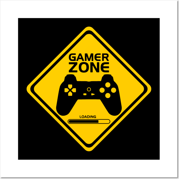 Gamer Zone Wall Art by enchantingants